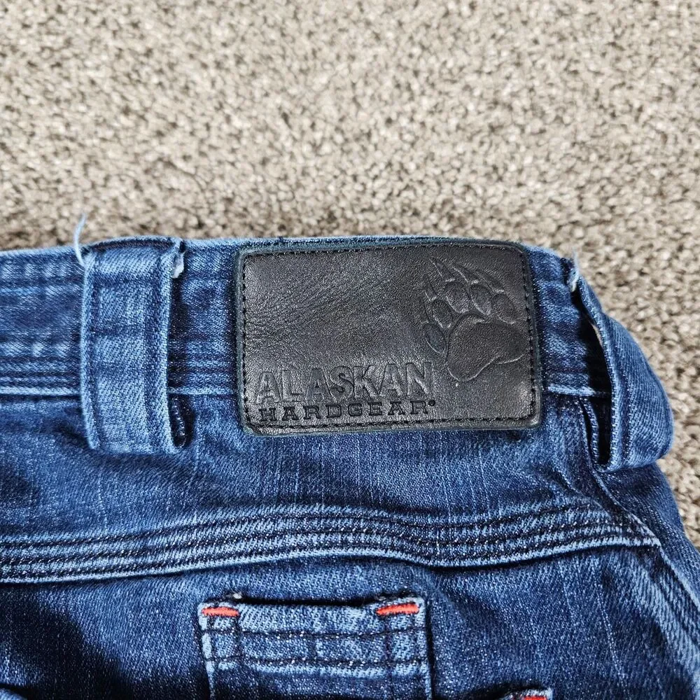 Duluth Alaskan Hardgear Jeans Mens 35x28 Cordura Stretch Cargo Utility Workwear